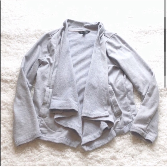 Banana Republic gray open front sweatshirt cardigan s… - Picture 4 of 10